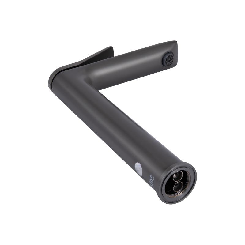 Змішувач для раковини Qtap Presto високий QTPRE269GRP45582 Gunmetal Black — фото 8